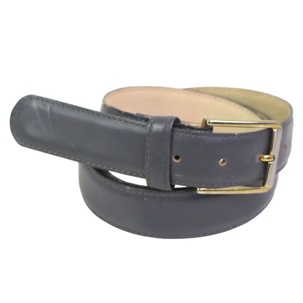 VTG GRAY GENUINE LEATHER 1 1/8